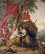 Jacob de Wit Jupiter disguised as Diana painting